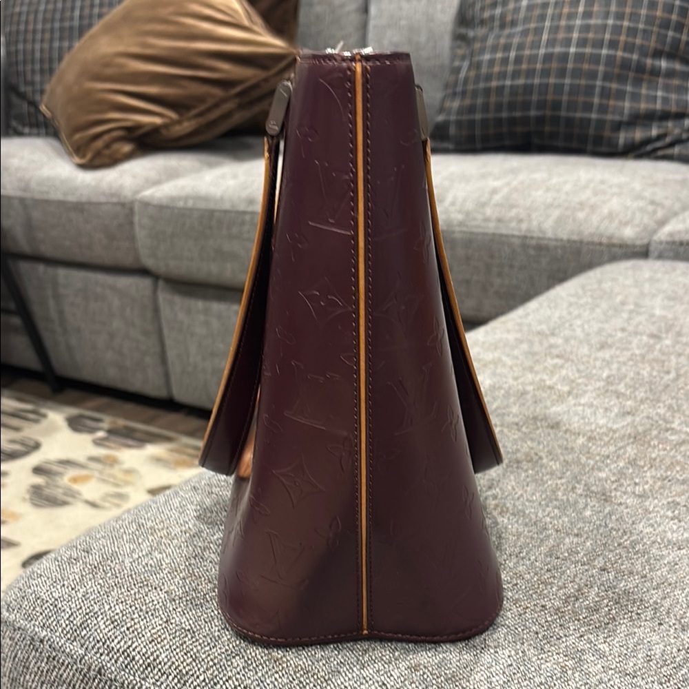 Louis Vuitton Burgundy Tote Bag - Picture 5 of 12